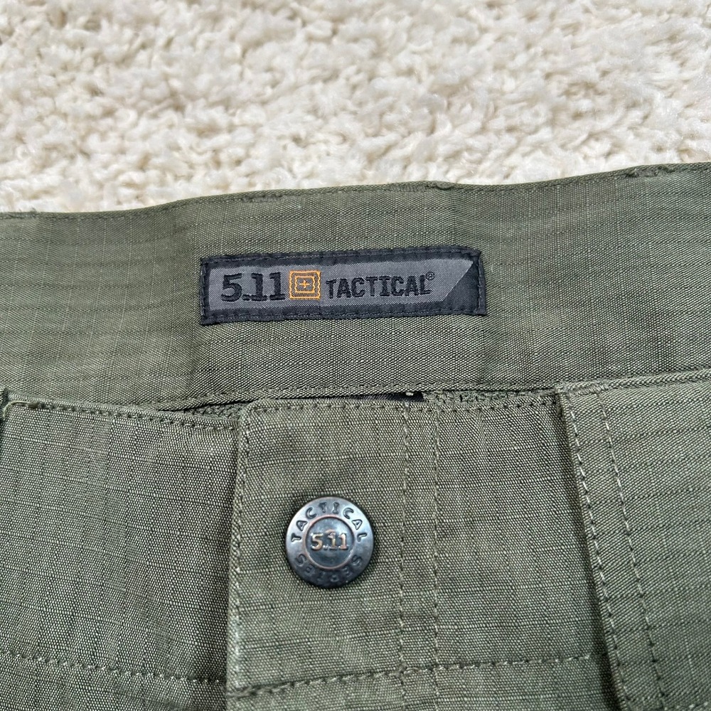 5.11 Tactical Stryke TDU Cargo Pants 32x36 Green Ripstop Articulated Knee 74433 - Picture 7 of 12